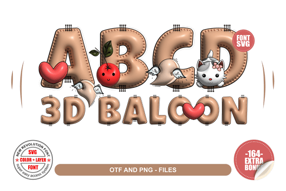 3D Balloon Font: A Playful Asset for Modern Design
