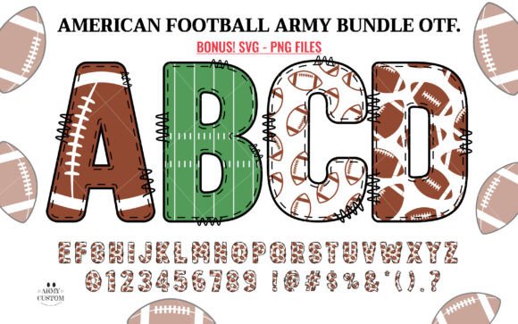 American Football Bundle: Dynamic Typography for Design