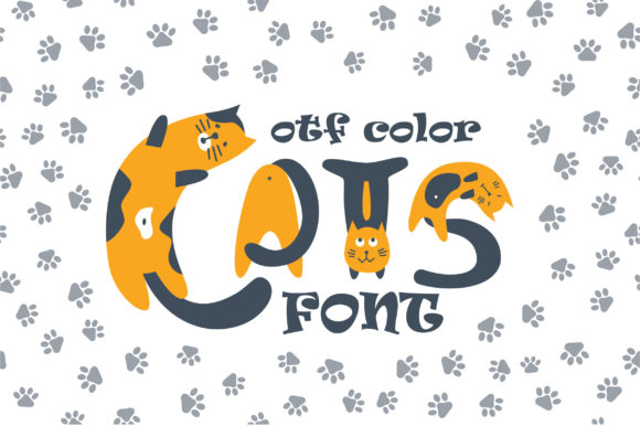 Cats: A Bold Color Font for Modern Design