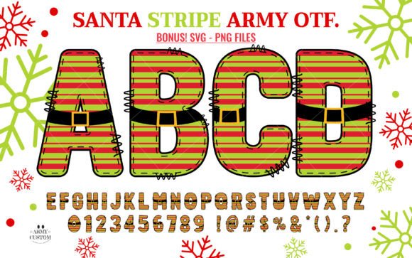 Christmas Santa Stripe: A Whimsical Design Asset