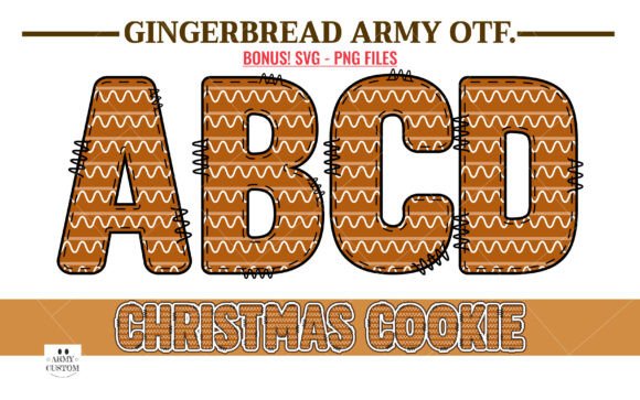 Gingerbread Army: Holiday Typography That Captures Festive Magic