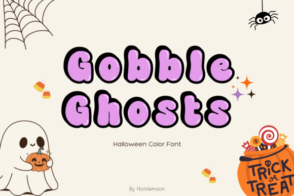 Gobble Ghosts: A Playful Font for Spooky Season Design