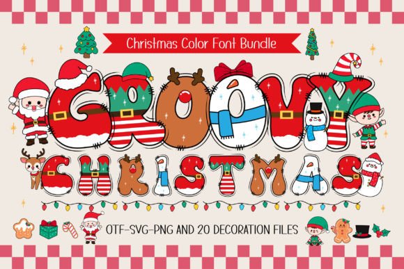 Groovy Christmas: A Retro Font for Festive Design