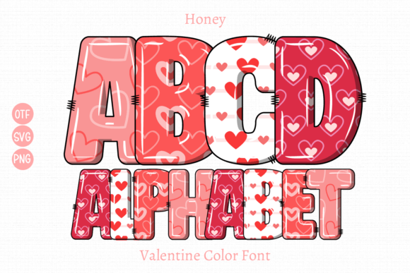 Honey: A Color Font for Romantic Design
