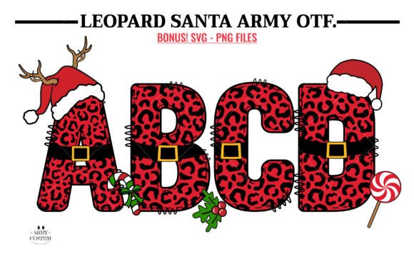 Leopard Santa Army: Unleashing Wild Typography in Modern Design