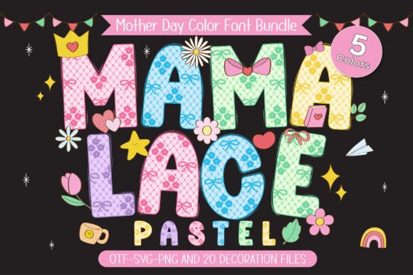 Mama Lace Pastel: A Soft Touch for Heartfelt Design