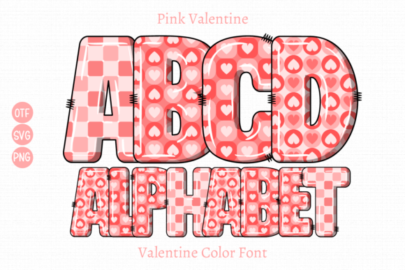 Pink Valentine: A Playful Color Font for Authentic Design