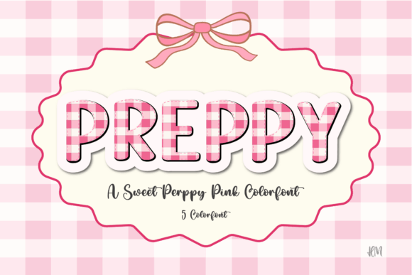 Preppy Valentine: A Sweet and Stylish Design Asset