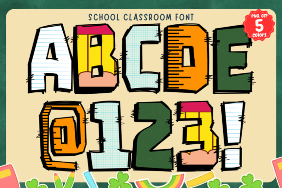 School Classroom Font: Infusing Academic Charm into Modern Design