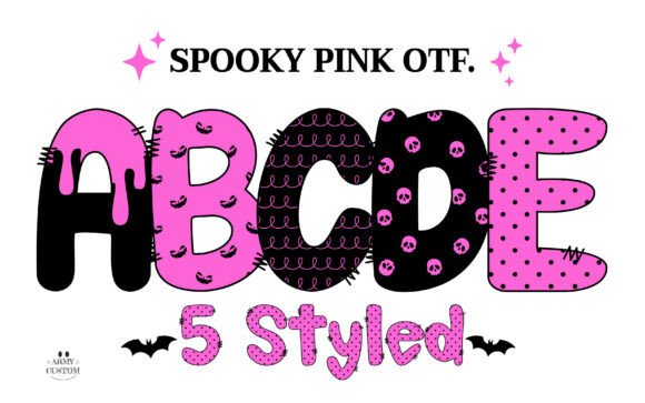 Spookypink Polkadot: A Daring OTF Color Font Collection