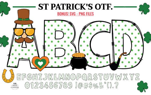 St. Patrick's Day Dot: A Festive Font for Creative Design