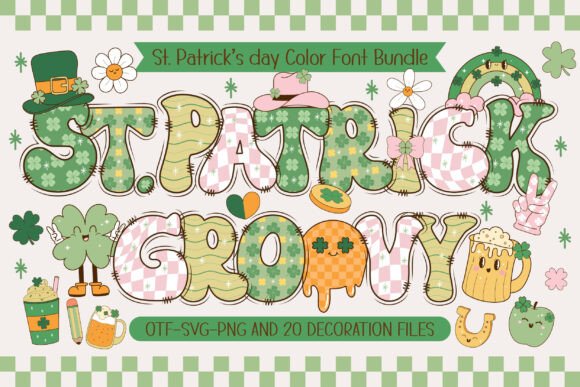 St. Patrick's Day Groovy: A Vibrant Font for Festive Design