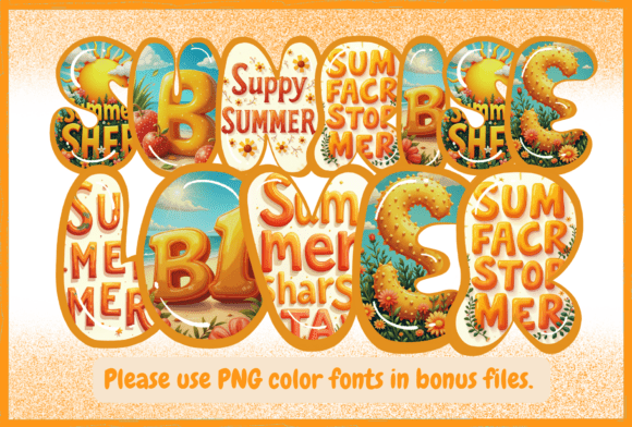 Sunrise Lover: Elevating Visual Design with Vibrant Color Typography