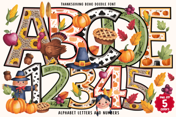 Thanksgiving Boho Doodle: Crafting Warmth in Design