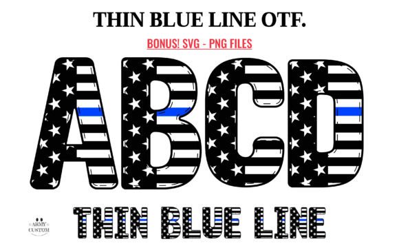 The Thin Blue Line: A Font for Patriotic Design