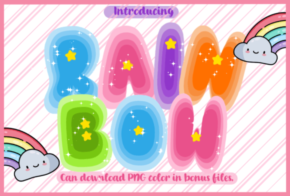 The Vibrant Impact of the Rain Bow Font in Modern Design